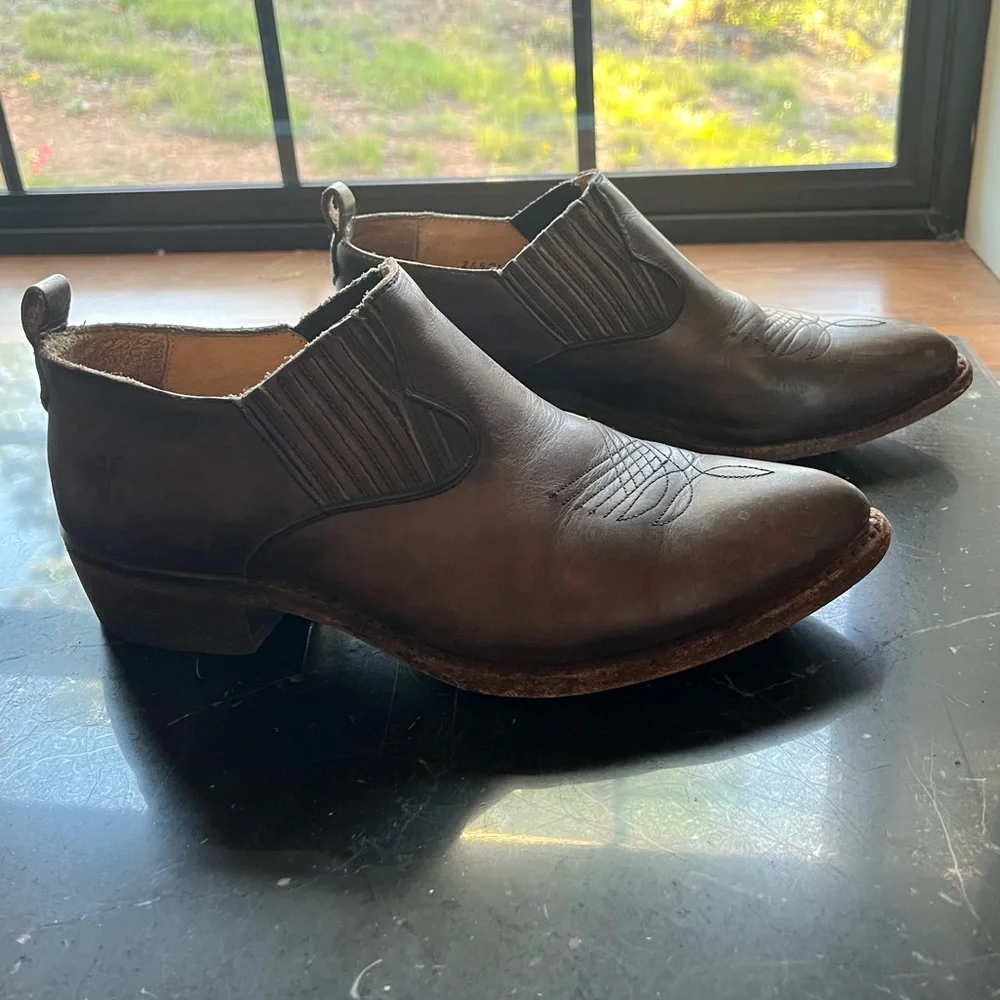 Frye Billie Shootie western leather shoe boots - Picture 2 of 9